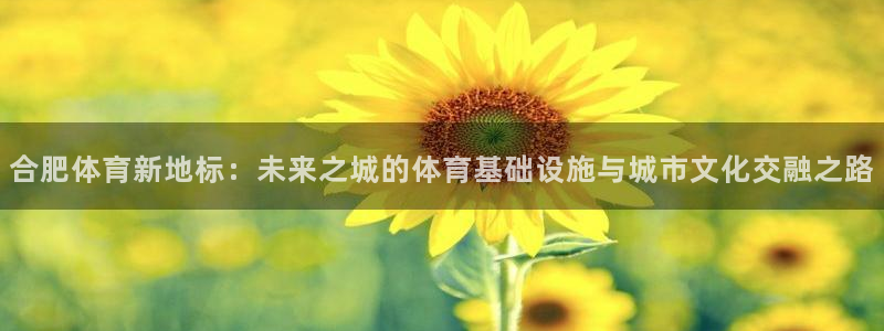 意昂体育4娱乐：合肥体育新地标：未来之城的体育基础设施与城市